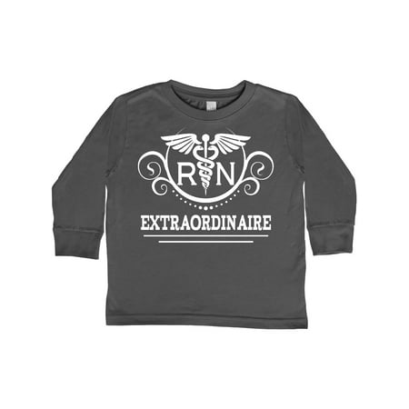 

Inktastic RN Extraordinaire Nurse Appreciation Gift Toddler Toddler Girl Long Sleeve T-Shirt