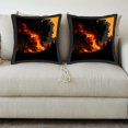 thumbnail image 3 of Set of 2 18x18in Throw Pillow Covers - Vibrant Fiery Explosion Design Perfect for Couch Bed or Car Decor - Eye - Catching Accent, 3 of 8