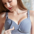 thumbnail image 1 of Women's Stripe Graphic Elastic Front Buckle Maternity Nursing Bra, Breastfeeding Bra Underwear, 1 of 5