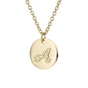 Monogram A Initial Disc NecklaceJewelry Gold Best Friend Necklaces for Girls