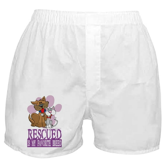 CafePress - Rescued Is My Favorite Breed Boxer Shorts - Men's Novelty Boxer Shorts