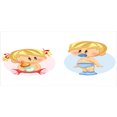 thumbnail image 4 of Gender Reveal Piggy Bank, Playing Together Romantic Happiness Theme, Ceramic Coin Bank Money Box for Cash Saving, 3.6" X 3.2", Multicolor, by Ambesonne, 4 of 4