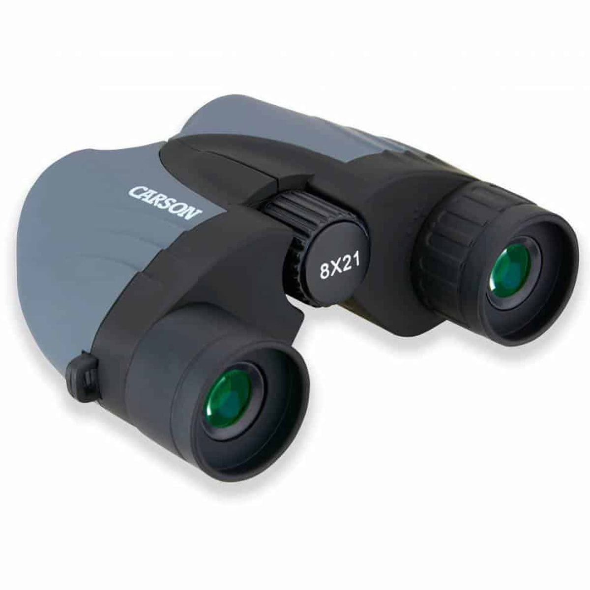 Carson Tracker 8x21mm Compact Sport Binocular, Grey (TZ-821)
