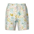 thumbnail image 4 of Lsque Mens Swim Trunks Funny Chicken Pattern - Bathing Suit Compression Liner - Beach Swim Shorts Swimwear - (S-3XL) - Stretch Quick Dry -Medium, 4 of 9