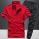 thumbnail image 5 of Camiseta lisa para hombre, ropa para hombre, sin logotipo, pantalones de chándal, conjuntos deportivos, sudadera, chándal de lujo, elegante, 5xl, XL, 5 of 5