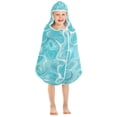 thumbnail image 7 of Blue Wave Kids Hooded Beach Towel Baby Bath Poncho Towels with Hood Absorbent 50"x23.5" for Pool Swimming, 7 of 7