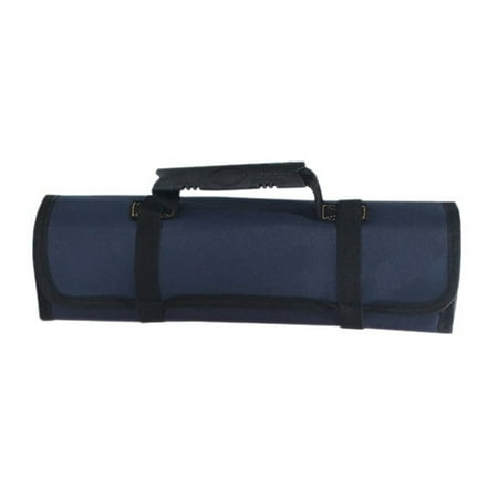

Wrench Roll Up Tool Roll Pouch Bag with Pockets Waterproof Canvas Wrench Roll Organizer Bag for Craftwork Handyman - B