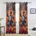 thumbnail image 5 of Dinosaur Suit Flower Blackout Curtain Panels Drapes Privacy Assured with Light Filtering Curtains for Living room Bedroom Bathroom Window, 5 of 6