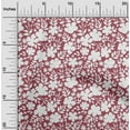 thumbnail image 2 of oneOone Cotton Flex Maroon Fabric Asian Mosaic Craft Projects Decor Fabric Printed By The Yard 40 Inch Wide, 2 of 5