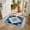 Blue, variant on Half Circular Door Mat 24"x36", Black White Plaid Large Absorbent Non Slip Front Entrance Rug, Modern Buffalo Check Gingham Art Diatomaceous Welcome Mat for Double Door Garage Living Room Entryway