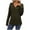 Army Green, variant on Plebaso Women's Casual Sweater Tops Lightweight Knit Long Sleeve Button V Neck Tunic Shirts for Women
