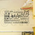 thumbnail image 6 of Laundry Room Collage Subway Art Vinyl Lettering Wall Decal Sticker Laundry Room Decals Quotes - Size: 12.5"H x 24"L - Color:  Black, 6 of 6