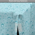 thumbnail image 4 of Aqua Dog Crate Cover, Big Small Water Rain Drops Liquidity Oceanic Pelagic Naval Seafaring Maritime Image, Easy to Use Pet Kennel Cover for Medium Large Dogs, 35" x 23" x 27", Pale Blue, by Ambesonne, 4 of 6
