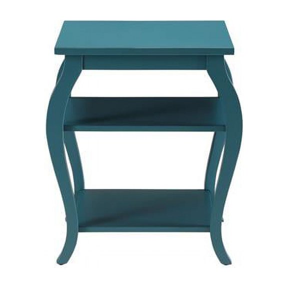 HomeRoots 286312 Becci End Table  Teal