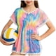 thumbnail image 3 of Odeerbi 8-15 Años Niñas Tie-Dye Traje de Baño Cubrir Rápido Seco Playa Túnica Traje de Baño Cubrir Ups, 3 of 9