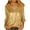 Yellow, variant on BLVB Womens Sparkly Sequin Tops 3/4 Sleeve Glitter Party Dressy Blouse V-Neck Evening Club Concert Shirt