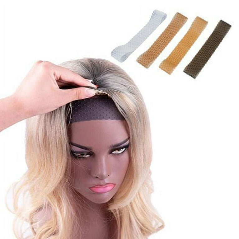 Silicone Wig Grip Band Transparent Silicone Wig Headband Sweatproof  Seamless Non Slip Wig Hair Band With Stretchy Nylon Wig For Wig And Sport  Yoga Secure Wig Without Gel Or Glue - Temu