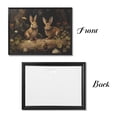 thumbnail image 3 of ADALE Vintage Bunny Canvas Wall Art Farmhouse Rabbit Posters For Wall Farm Animal Artwork Rabbit Prints Wall Art Vintage Rabbit Painting Decor Black Framed 16x12 Inch, 3 of 4