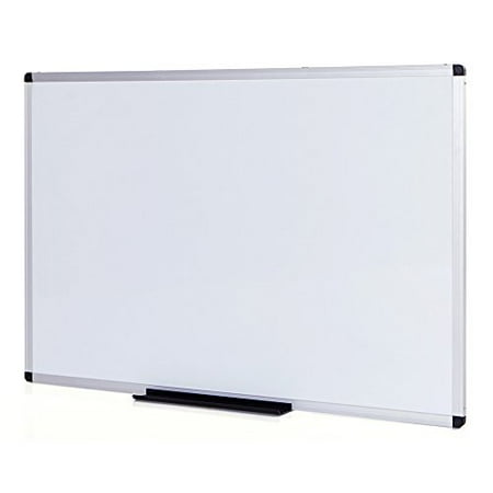 VIZ PRO Magnetic Dry Erase Board 36 X 24 Inches Silver Aluminium Frame