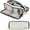 White, variant on Egooesam Pencil Case Big Capacity 3 Compartments Pencil Bag - Portable Handheld Canvas Storage Bag, Shool Supplies Organizer, Durable Multi‑Pocket Stationery Bag for Classroom & Office
