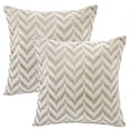 thumbnail image 7 of Home Soft Things Arusha Jacquard Chenille 2 Piece Throw Pillow Cover Set - Silver - 20" x 20", 7 of 7