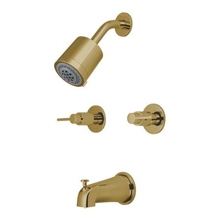 Kingston Brass Nuvofusion Tub And Shower Faucet With Lever Handle