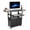 With Extension Shelf, variant on Rolling/Mobile AV Cart AV Cart, Rolling AV Cart with Lockable Cabinet, Laptop Stand, and Drop Leaves Mobile with Wheels, Hight Adjustable 24-42”, Media Carts with Extension Shelfwith Extra Storage Spa