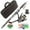 Silver, variant on Fishing Rod and Reel Combo Telescopic Saltwater Wetland Angler Kit