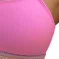 thumbnail image 4 of Efsteb High Waisted Bikini Sets for Women High Cut 2 Piece Split Swimsuit Color Block Push Up Sporty Bathing Suit (Pink,XL), 4 of 5