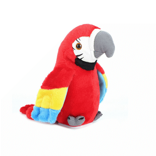 Fugacal Talking Plush Parrot Interactive Voice Activated Your Stuffed