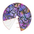 thumbnail image 3 of Kll Watercolor Butterflies Christmas Tree Skirt 30",Party Decorations Farmhouse For Christmas Decorations Holiday Party, 3 of 8
