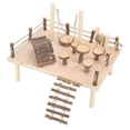 thumbnail image 2 of Sistema de escalada de madera Natural Bling Bling parque infantil para mascotas pequeñas, 2 of 12