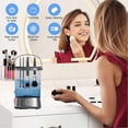 thumbnail image 2 of USB Portable Electric Makeup Brush Cleaner - 1200mAh Ultrasonic Cleaning Machine with Rubber Brush Holder Lid for All Types of Brushes, 2 of 5