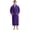 Dark Purple, variant on Men's Shawl Collar Bathrobe, Soft Long Towel Robe for Men (Navy,L/XL)