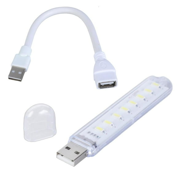 WE-POLUJ Adjustable USB LED Light with 8 LEDs and Flexible Arm Enhances Lighting USB LAMP