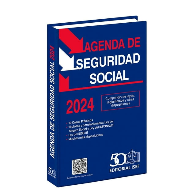 Libro Agenda De Seguridad Social 2024 Tapa Blanda, Autor Ediciones Fiscales Isef, Editorial Ediciones Fiscales Isef, Sa