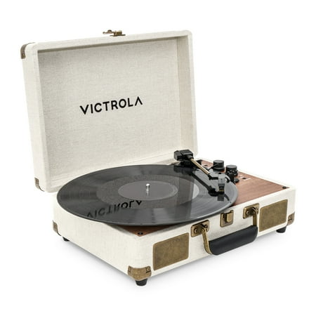 Victrola Venture Suitcase Record Player with Bluetooth® - Oak