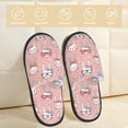 thumbnail image 2 of Fotbe Girl Rabbit Pantuflas Peludas para Mujer con Estampado, Zapatillas de Peluche, Zapatos de Invierno para Casa, Uso Interior y Exterior-Large, 2 of 8