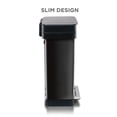 thumbnail image 2 of Clorox Trash Can, 13 Gal Stainless Steel Kitchen Garbage Bin with Wide Step Pedal, Black, 2 of 8