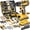 New luxury drill set+2 batteries, variant on DGB Cordless Electric Drill Driver Kit, Lithium-Ion Battery Powered, 2-Speed for Home Improvement and Repairs, Compact and Portable
