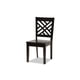thumbnail image 2 of Baxton Studio Ani Juego de comedor de 7 piezas de madera con acabado marrón oscuro moderno y contemporáneo Baxton Studio 1.93271E11, 2 of 2