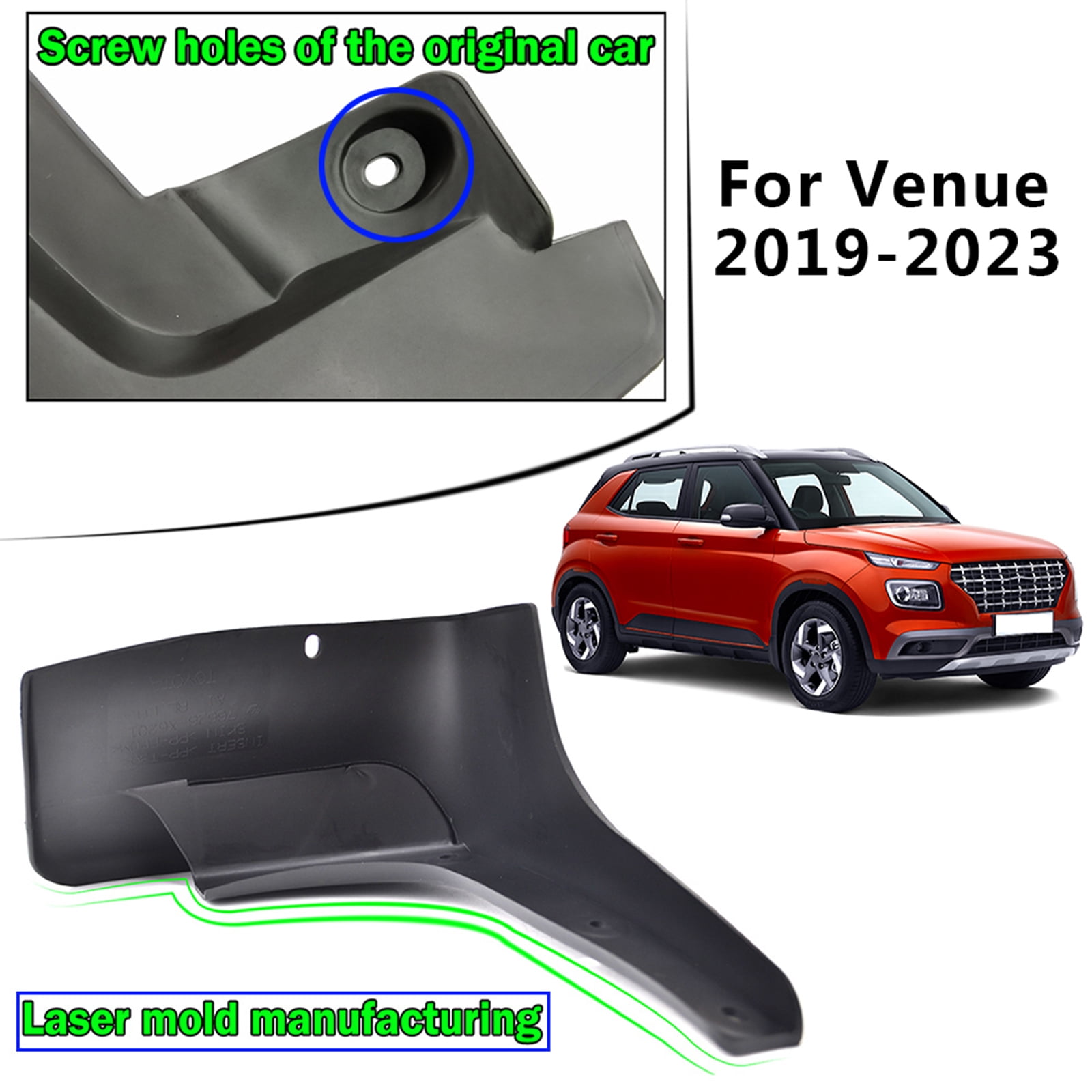 4x Mud Flaps For Hyundai Venue 2019-2023 Splash Guards Front Rear Mudguards