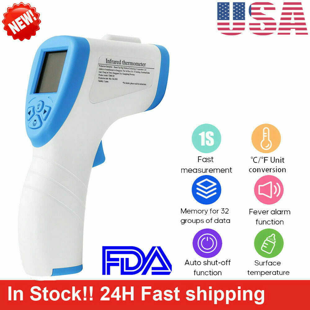 Cleared Non Contact Gun IR  Infrared Forehead Thermometer and  Body Temperature 