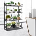 thumbnail image 6 of TOOL1SHOoo Outdoor Plant Stand 4-Tiers Collapsible Flower Stand Indoor Pot Multi-Purpose Metal Plant Stands Balcony Garden Decoration Patio, 6 of 11