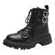 thumbnail image 1 of NECHOLOGY Botas Mujer Adulto Femenino Zapatos Botines mujer Botas de mujer de otoño e invierno a juego de colores a la moda con botas con cremallera lateral (Black, 7), 1 of 7