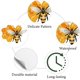 thumbnail image 3 of 128 pegatinas de abejas, insectos, pequeñas, redondas, impermeables, autoadhesivas, para álbumes de recortes, planificadores, decoraciones, 3 of 9
