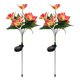 thumbnail image 3 of Lámpara 2x Solar LED Orchid Light Outdoor Flores impermeables Garden Landscape Stake Lamp Tmvgtek Para estrenar, 3 of 8