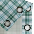 thumbnail image 4 of Ambesonne Turquoise Grommet Curtain, Checkered Tartan, 50" x 120", Sea Green Pale Blue, 4 of 6