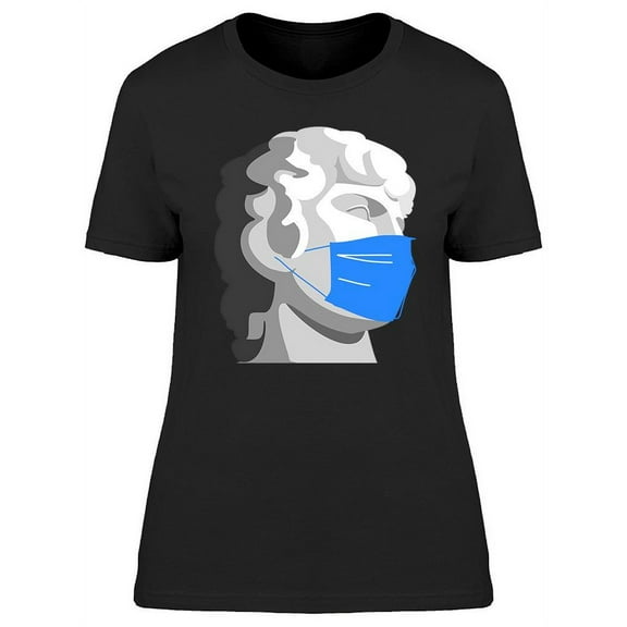 Masked Man Statue Design T-Shirt Women -Image by Shutterstock, Female Large