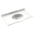 thumbnail image 1 of Swanstone 25W x 22.5D in. Europa Solid Surface Vanity Top, 1 of 3